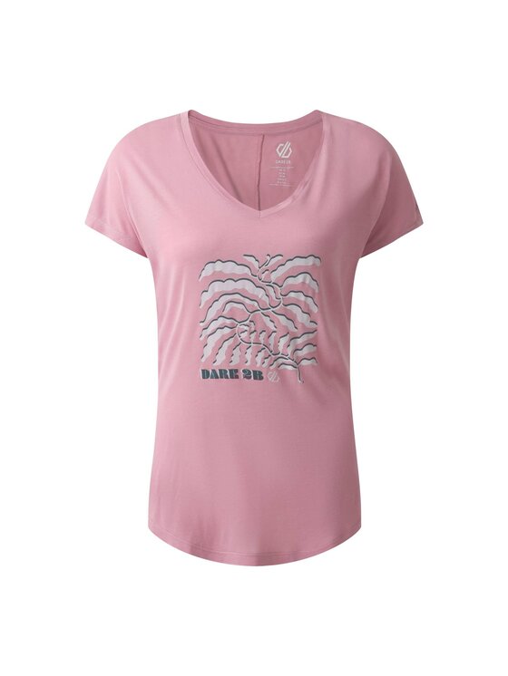 Dare2B Dare2B T-Shirt Serene Fioletowy Flexible Fit