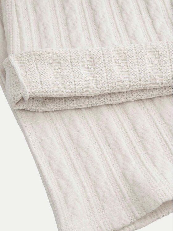 Coccodrillo Coccodrillo Hlače iz tkanine ZC4121001EPG Écru Slim Fit