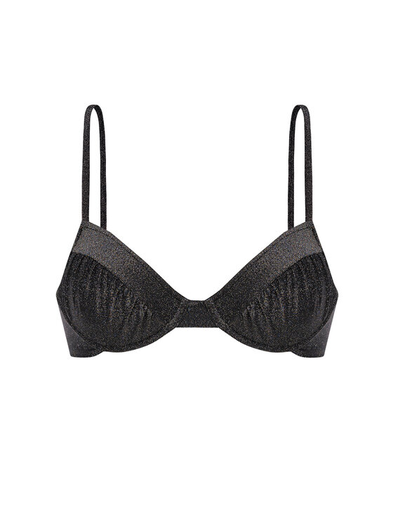 Miss Lou Miss Lou Bikini pezzo sopra G-LG3-CZ Nero