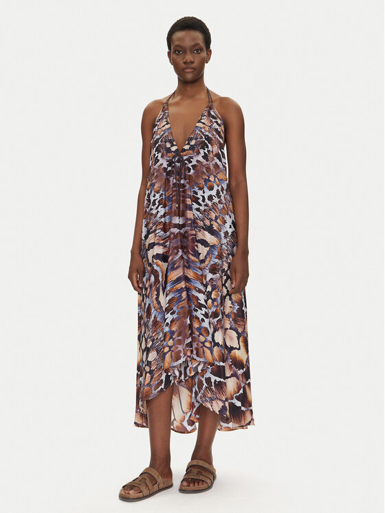 Iconique Iconique Sommerkleid IC25-140 Bunt Relaxed Fit