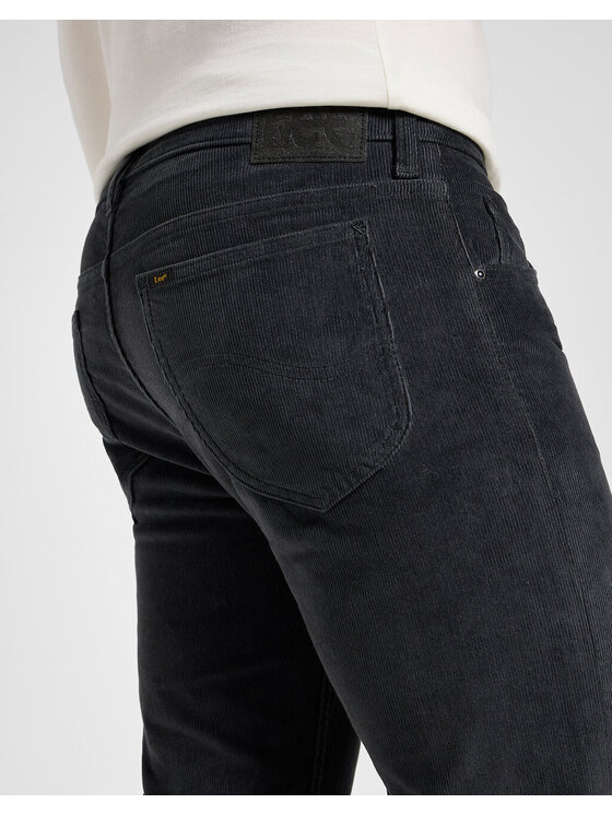 Lee Lee Spodnie materiałowe RIDER Szary Slim Fit