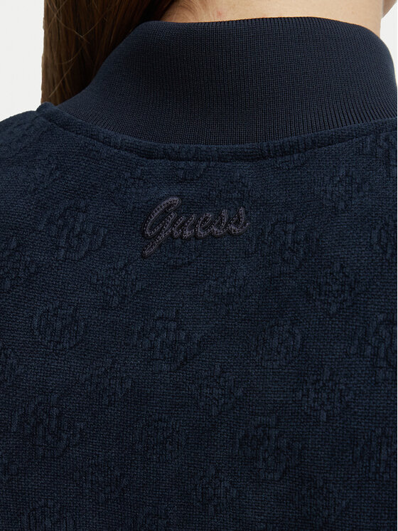 Guess Guess Felpa V6BQ06 K6280 Blu scuro Regular Fit