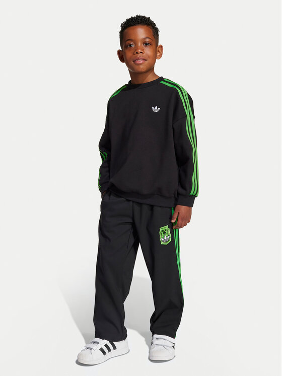 adidas adidas Tepláková souprava Minecraft JW5331 Černá Loose Fit