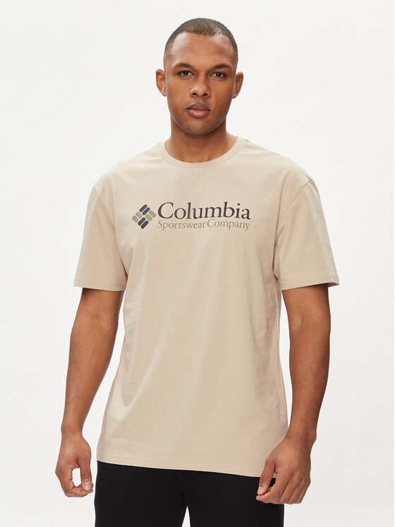 Columbia Columbia Majica Csc Basic Logo™ 1680053 Rjava Regular Fit