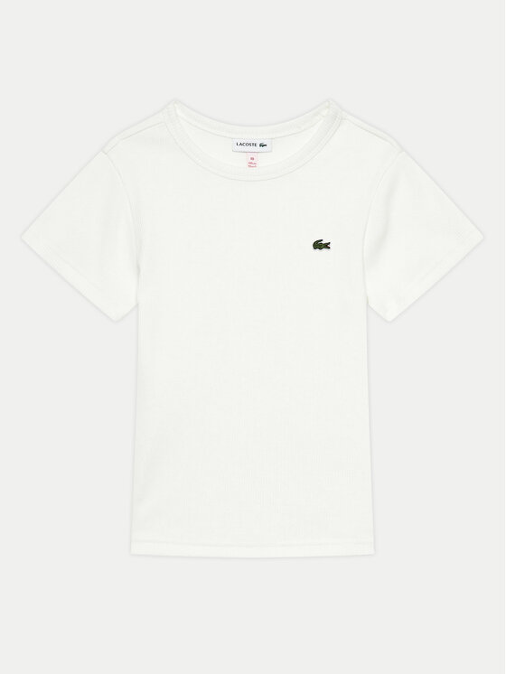 Lacoste Tričko TJ7316 Biela Regular Fit