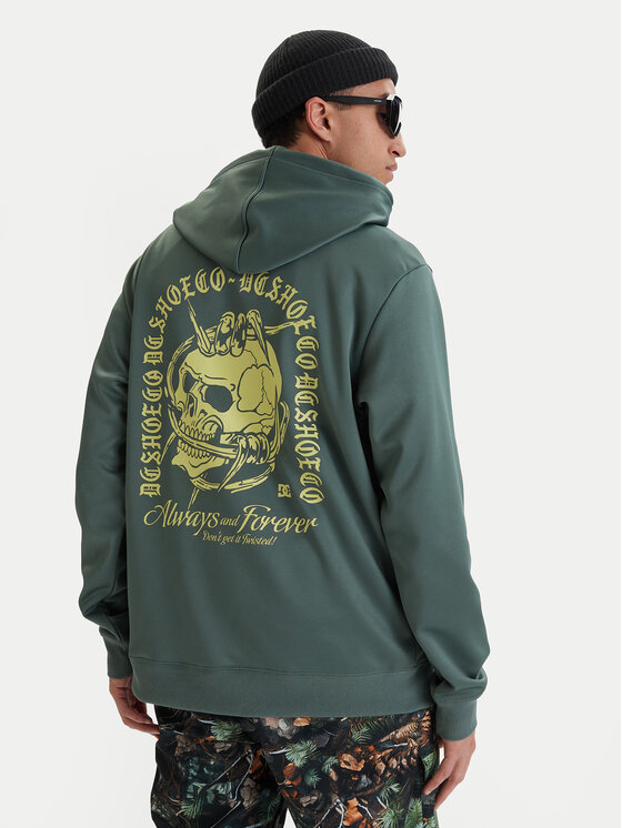 DC Shoes DC Shoes Sweatshirt Twisted ADYFT03443 Grün Regular Fit