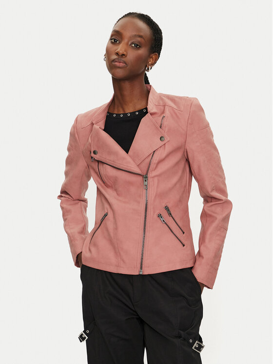 ONLY ONLY Jacke aus Kunstleder Ava 15102997 Rosa Regular Fit