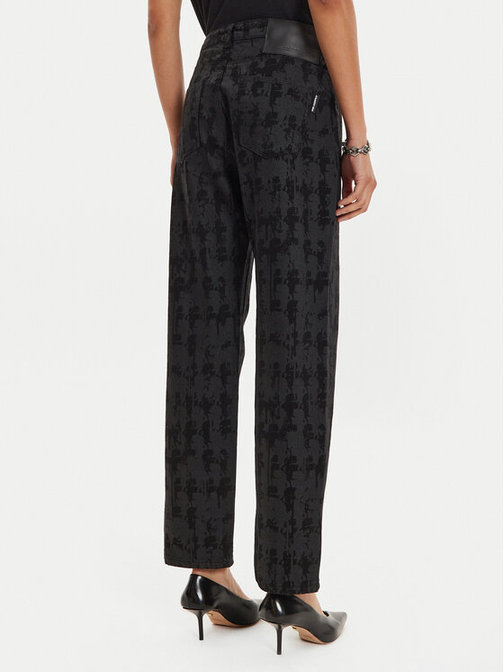 KARL LAGERFELD KARL LAGERFELD Jeans hlače 245W1103 Črna Straight Fit