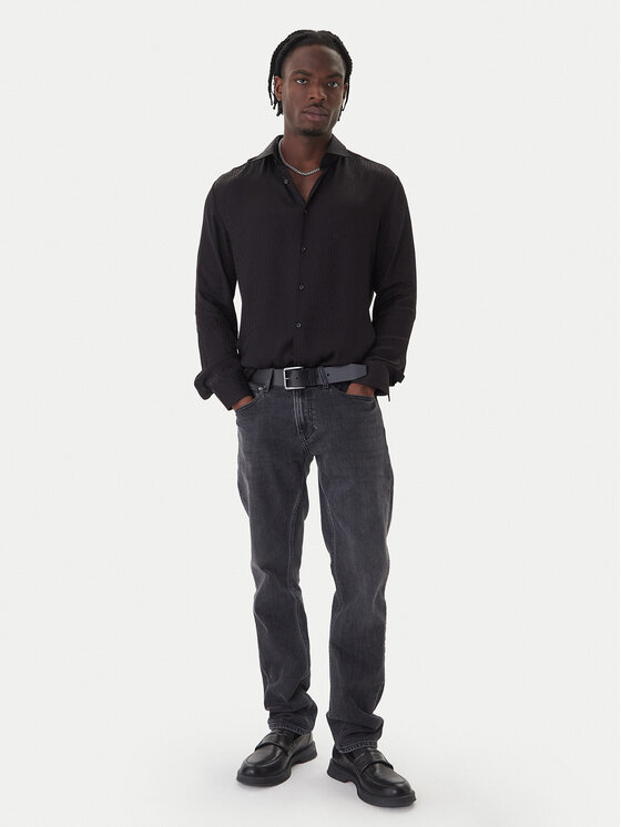 HUGO HUGO Krekls Kenno 50550513 Melns Slim Fit
