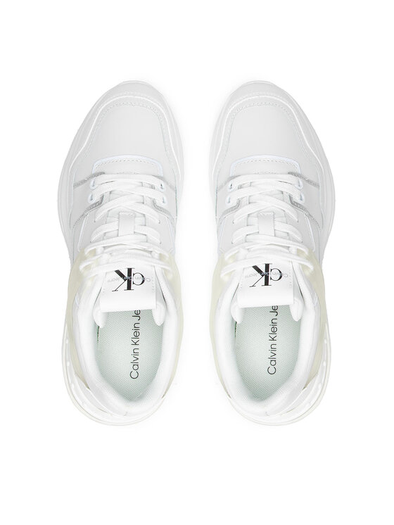 Calvin Klein Jeans Calvin Klein Jeans Sneakers Sporty Runner Comfair Laceup Tpu YW0YW00696 Bianco