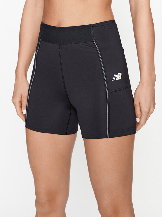 New Balance Športne kratke hlače Q Speed Shape Shield Fitted Short WS33283 Črna Skinny Fit