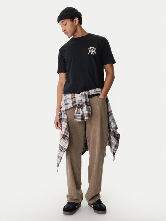RVCA RVCA Tričko Las Cruces EVYZT00279 Čierna Regular Fit