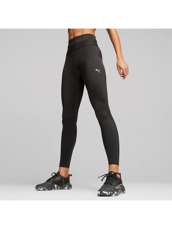 Puma Legginsy Strong Ultra High Rise 7/8 Shine Czarny Fitted