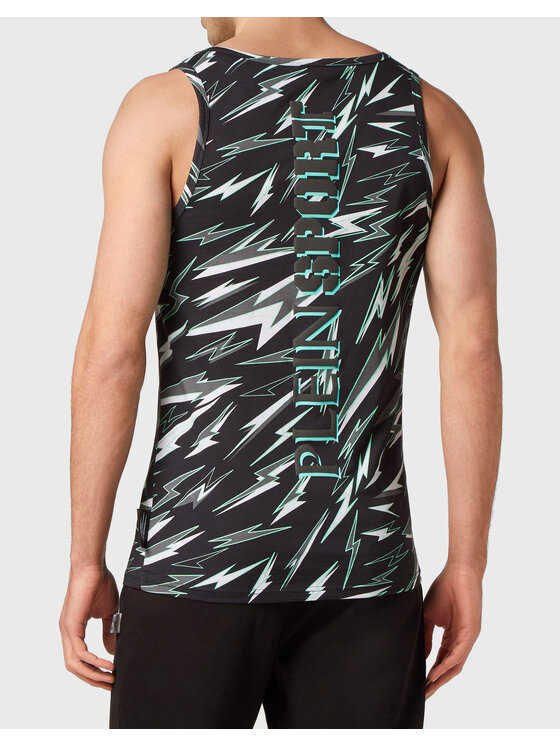 Plein Sport Plein Sport Tank top 2653 Czarny Regular Fit