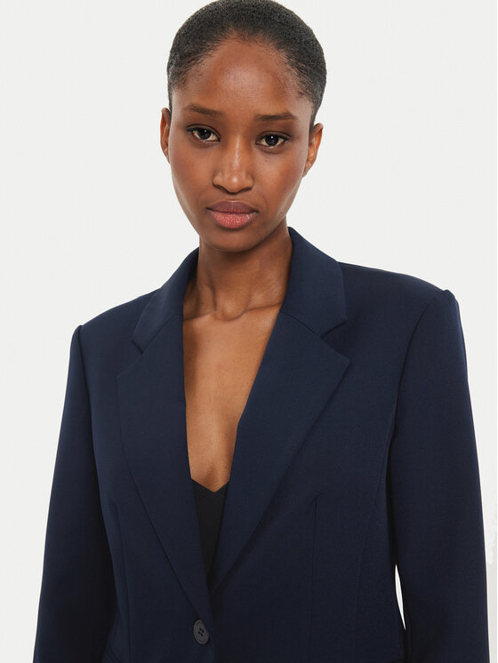 Silvian Heach Silvian Heach Marynarka Runge GPA24181GC Granatowy Regular Fit