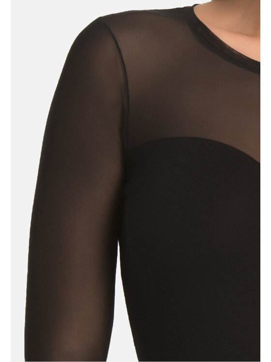 Teyli Teyli Body z siateczką Willow Kolorowy Regular Fit