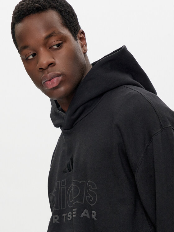 adidas adidas Μπλούζα ALL SZN Fleece Graphic IX1266 Μαύρο Loose Fit
