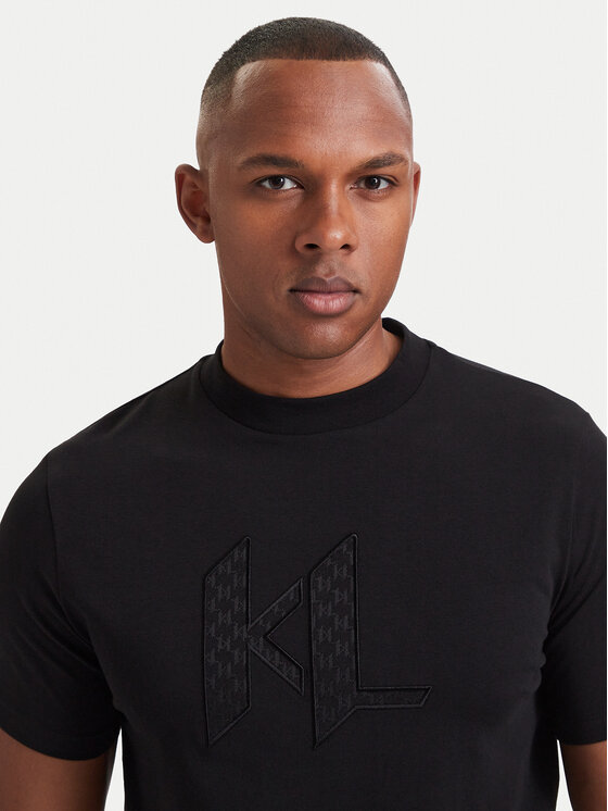 KARL LAGERFELD KARL LAGERFELD Тишърт 755047 564235 Черен Regular Fit