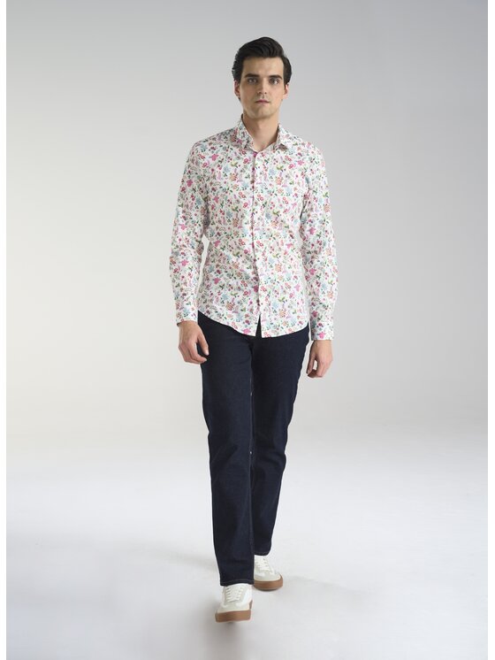 Pako Lorente Pako Lorente Koszula P24SF-1X-007 Biały Slim Fit