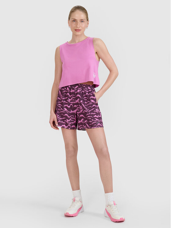4F 4F Bavlnené šortky BEACHWEAR BASIC Fialová Regular Fit