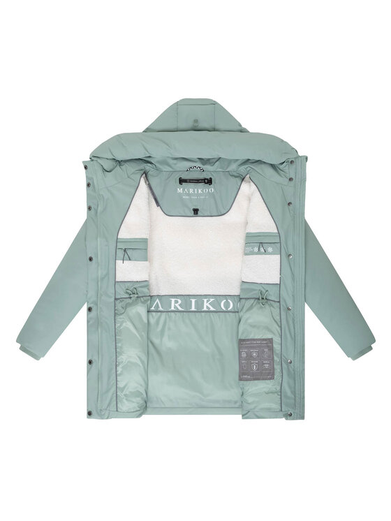 Marikoo Marikoo Kurtka zimowa Delilah Zielony Regular Fit