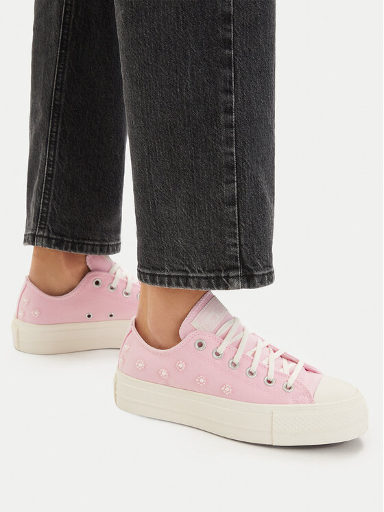 Converse Converse Trampki Chuck Taylor All Star Lift Platform Beads A16108C Różowy