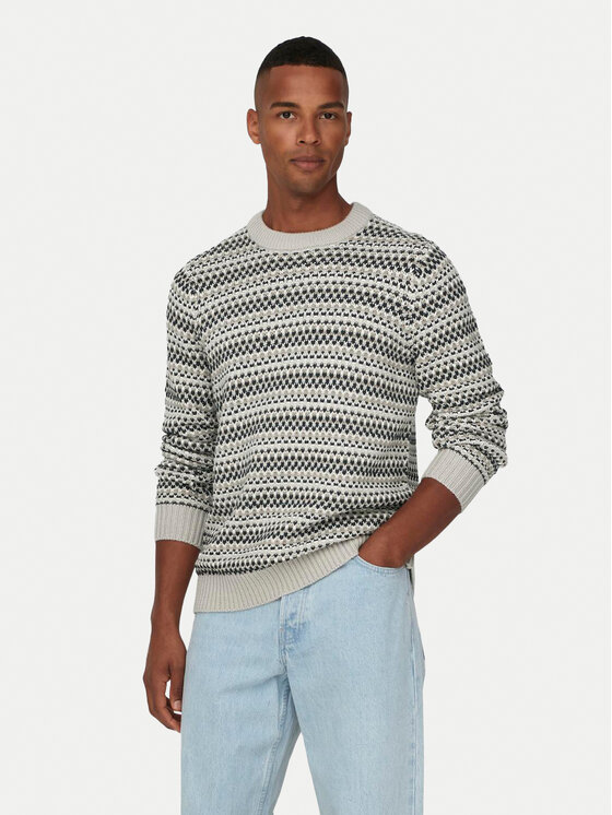 Only & Sons Only & Sons Džemper Musa 22027268 Bež Regular Fit