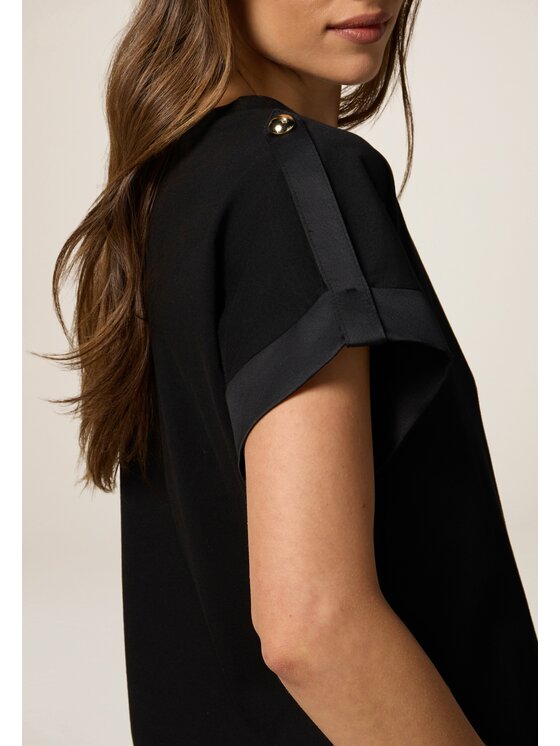 Oltre Oltre T-Shirt G435J004252N033 Czarny Over Fit