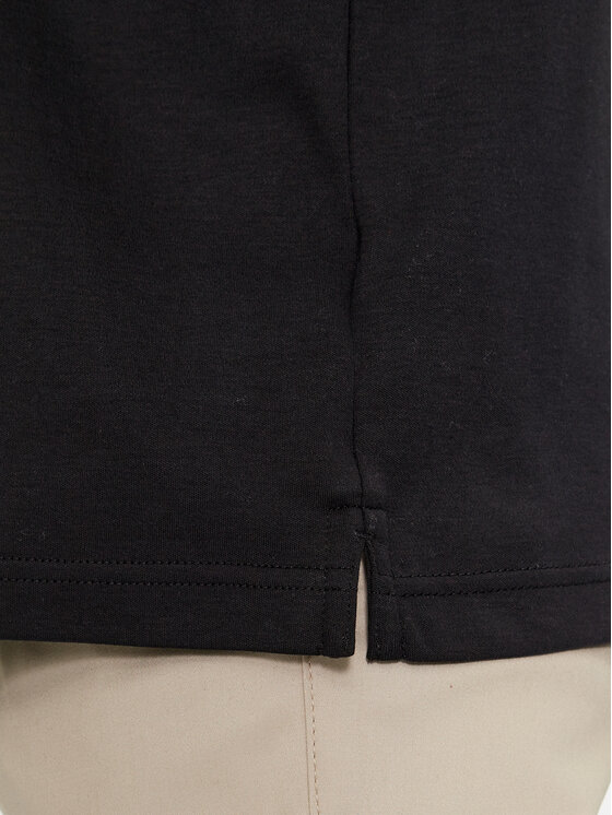 Calvin Klein Calvin Klein Polo Smooth Cotton Welt Zip Polo K10K112754 Crna Regular Fit