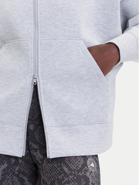 adidas by Stella McCartney adidas by Stella McCartney Majica dugih rukava Scuba JM5792 Siva Loose Fit