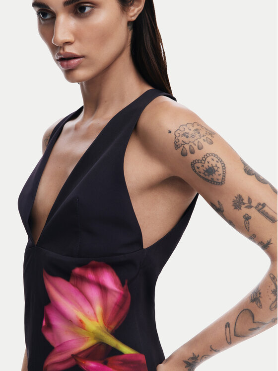 Desigual Desigual Μπλουζάκι 25SWBW09 Μαύρο Regular Fit