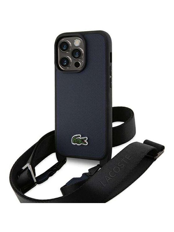 Etui na telefon Lacoste, Grantowe, Apple iPhone 15 Pro