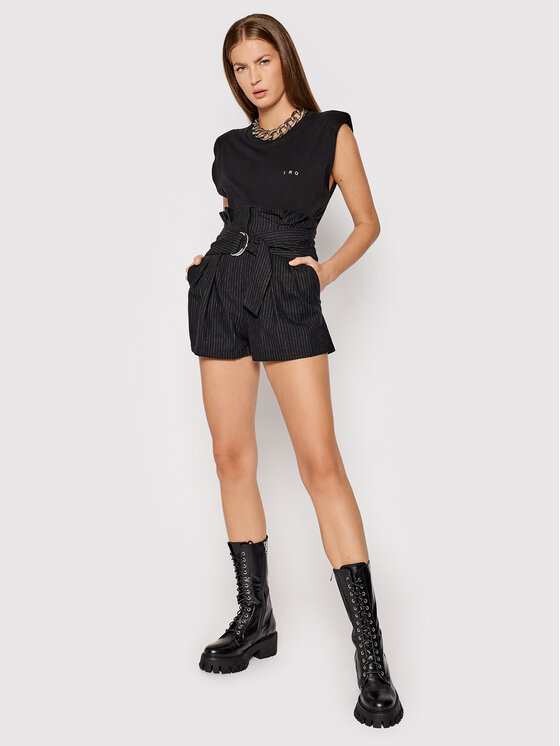 Pantaloncini di tessuto Corsten Nero Regular Fit