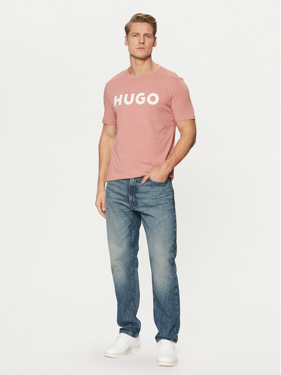 HUGO HUGO Футболка Dulivio 50467556 Рожевий Regular Fit