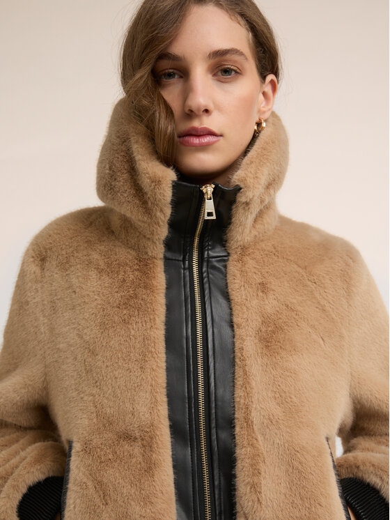 Motivi Motivi Pelliccia 8052W000063N018 Écru Regular Fit