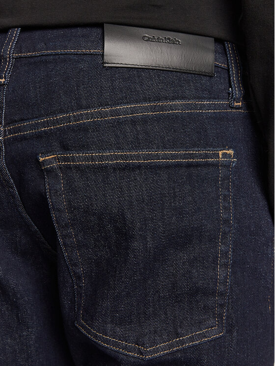 Calvin Klein Calvin Klein Džinsai Rinse K10K111241 Tamsiai mėlyna Slim Fit