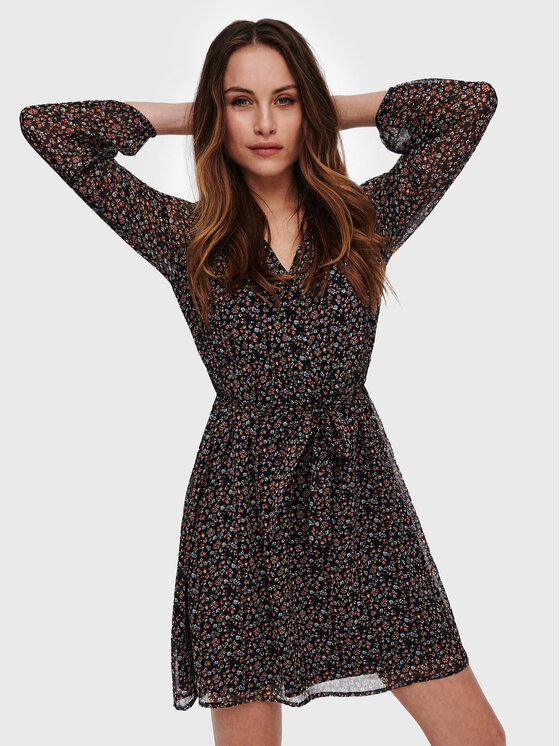 ONLY Robe de jour Cera 15236376 Bleu marine Regular Fit Modivo