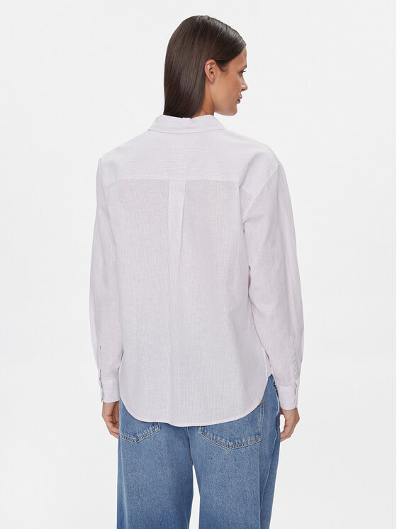 Tommy Jeans Tommy Jeans Koszula DW0DW17737 Fioletowy Boxy Fit