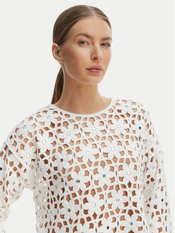 MICHAEL Michael Kors MICHAEL Michael Kors Blúzka MS651ZMKNE Biela Regular Fit