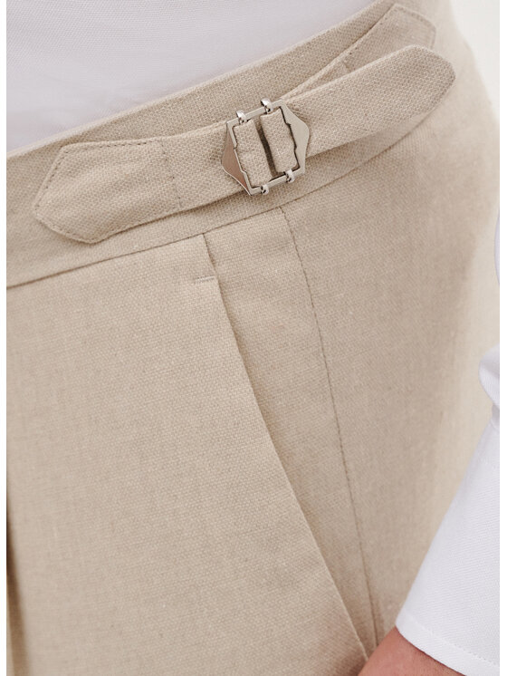 Pako Lorente Pako Lorente Spodnie materiałowe P25SF-WX-003 Beżowy Regular Fit