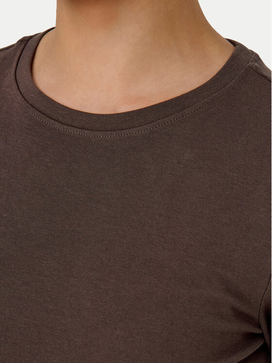ONLY ONLY Μπλουζάκι Riley 15323159 Καφέ Slim Fit