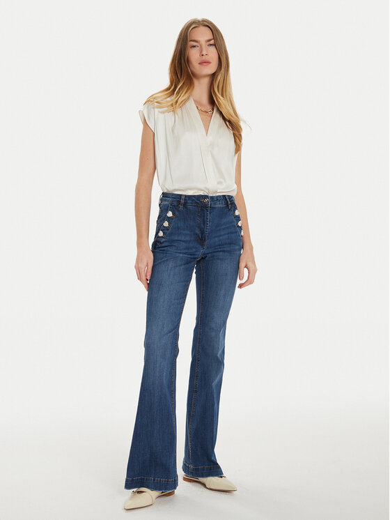 Motivi Motivi Блуза 2733W000636N Бял Regular Fit