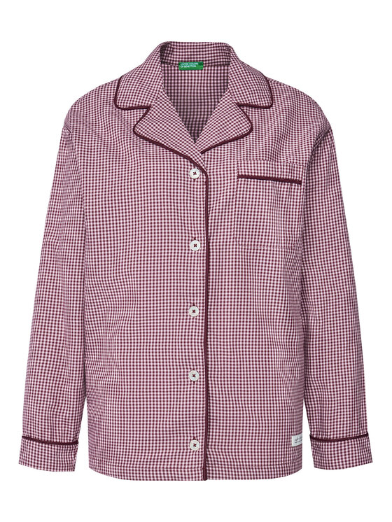 United Colors Of Benetton United Colors Of Benetton Сорочка-піжама 4MYG3M00D Бордовий Regular Fit