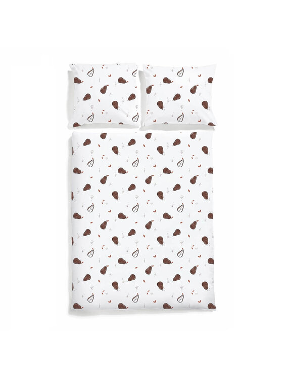 White pocket White pocket Komplet pościeli we wzory Biały