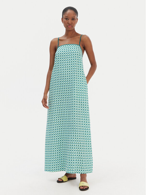 Seafolly Seafolly Poletna obleka Sorrento 55657-DR Zelena Regular Fit