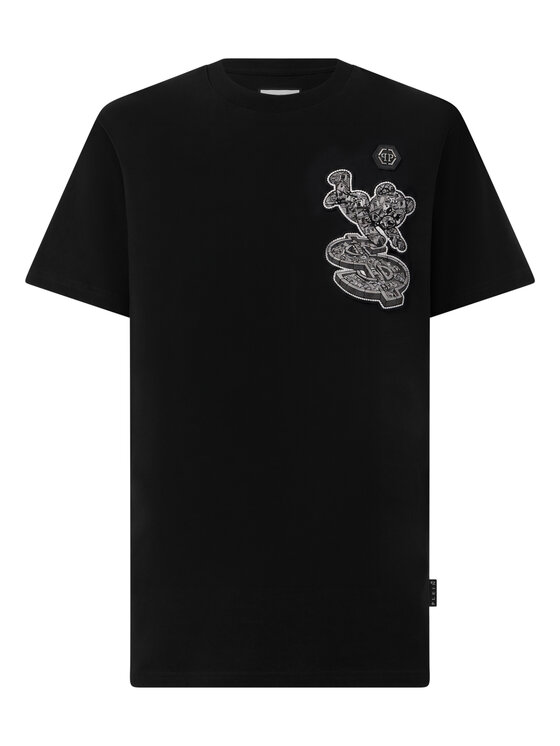 PHILIPP PLEIN PHILIPP PLEIN T-Shirt 31371 Czarny Regular Fit