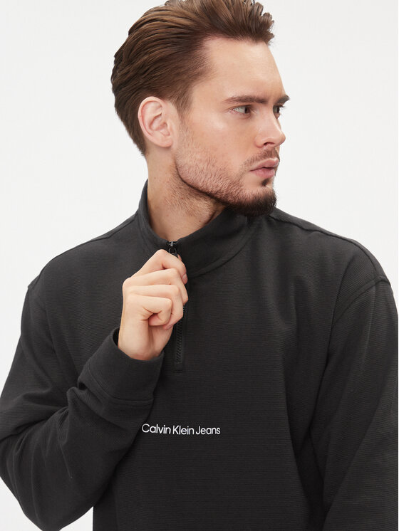 Calvin Klein Jeans Calvin Klein Jeans Džemperis Instit J30J323493 Juoda Regular Fit