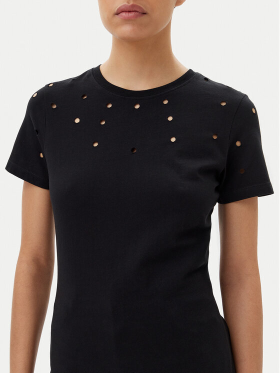 Silvian Heach Silvian Heach T-Shirt GPP25070TS Czarny Regular Fit
