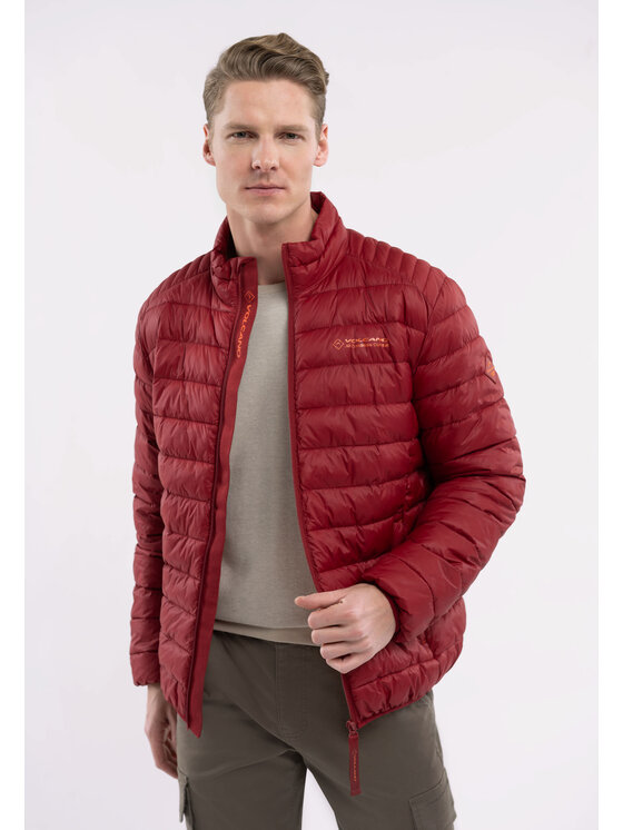 Volcano Volcano Kurtka przejściowa J-ELZO Czerwony Regular Fit