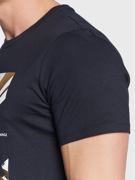 Armani Exchange Armani Exchange T-Shirt 3RZTHQ ZJBYZ 1510 Granatowy Slim Fit